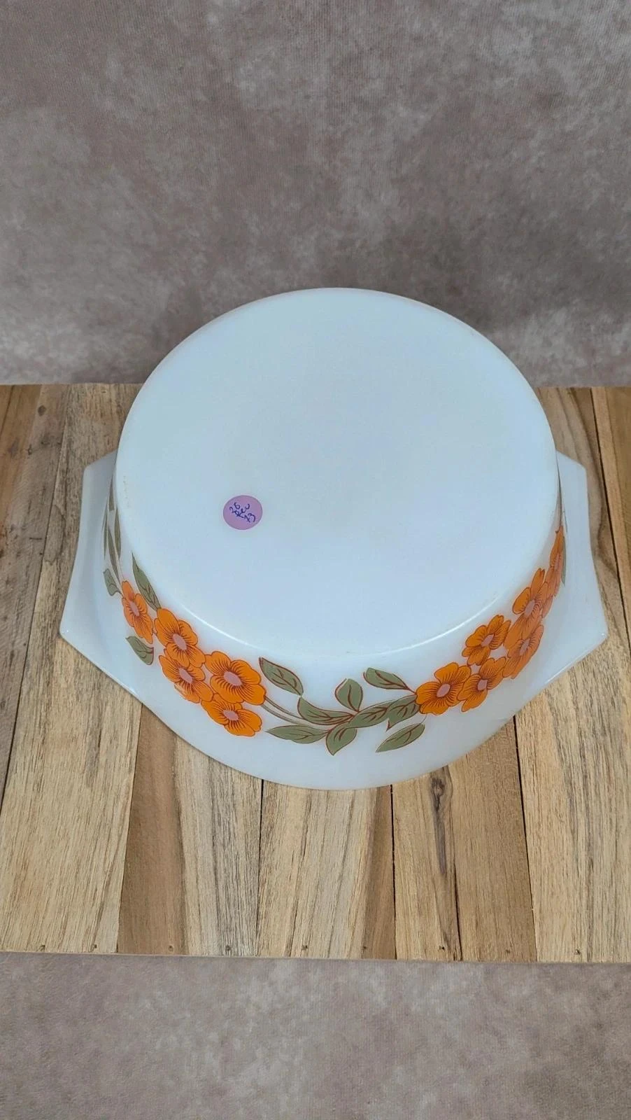 Gran plato Arcopal flores naranja – photo 6